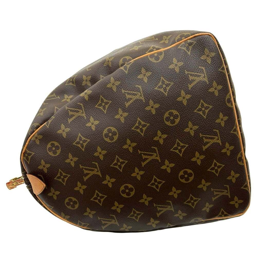 LOUIS VUITTON Brown Monogram Leather Keepall 55 Boston Bag - Picture 5 of 9